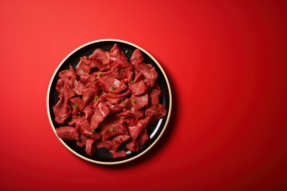 Bulgogi meat food beef. AI generated Image by rawpixel.