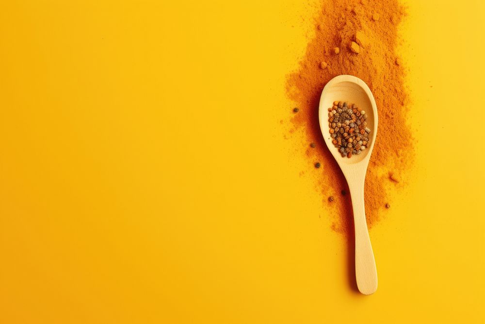 Curry spoon food ingredient. AI generated Image by rawpixel.