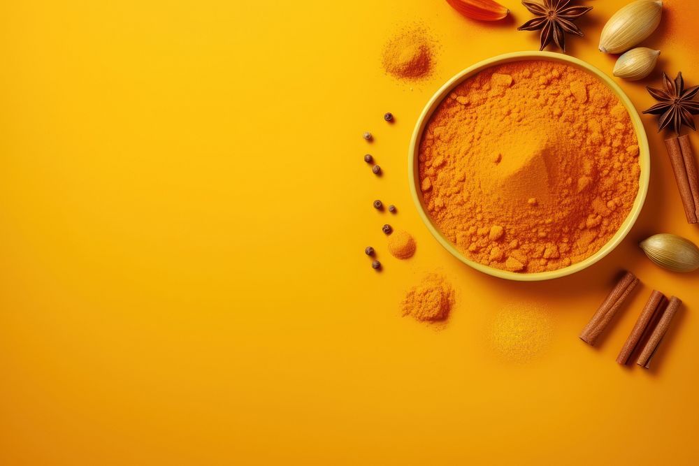Curry spice food ingredient. AI generated Image by rawpixel.