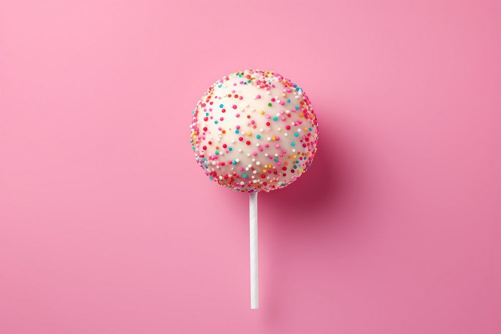 Cake Pop confectionery lollipop candy. AI generated Image by rawpixel.