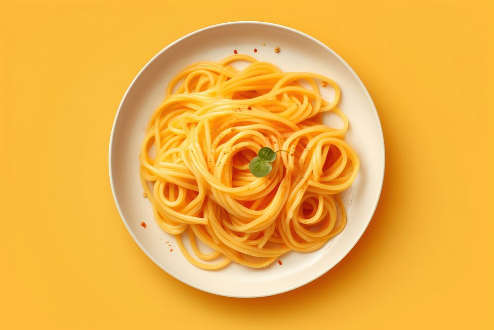 Carbonara spaghetti carbonara pasta. AI generated Image by rawpixel.