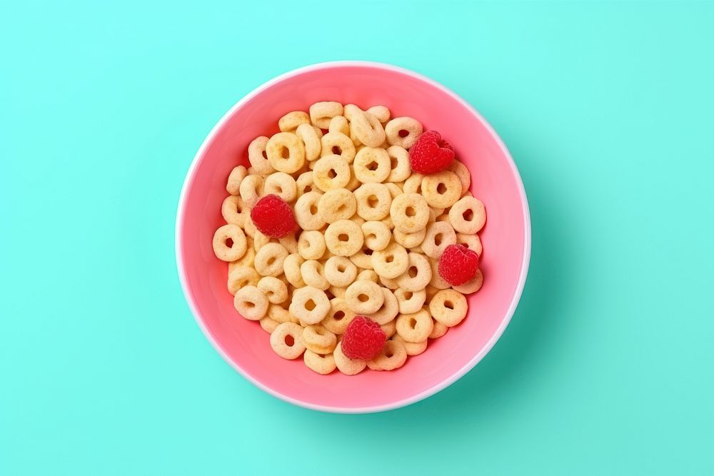 Cereal plate food bowl. AI generated Image by rawpixel.