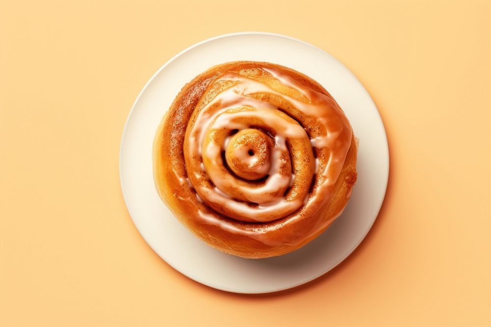 Cinnamon roll dessert pastry bread. AI generated Image by rawpixel.