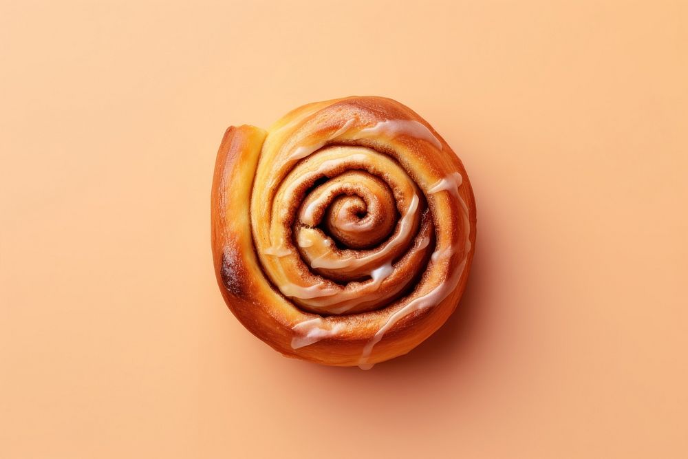 Cinnamon roll spiral bread food. AI generated Image by rawpixel.