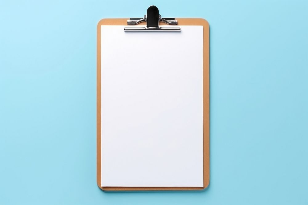 Clipboard blue blue background document. AI generated Image by rawpixel.