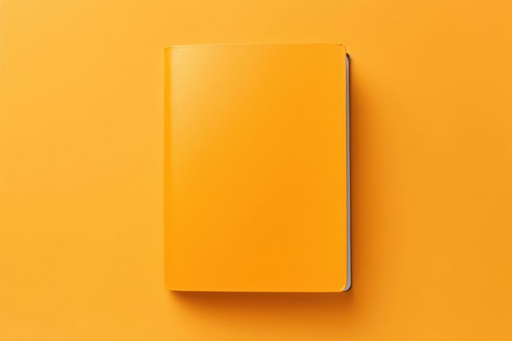 Closed book yellow publication simplicity. AI generated Image by rawpixel.