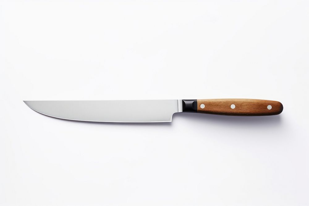 Cooking knife weapon blade white background. AI generated Image by rawpixel.