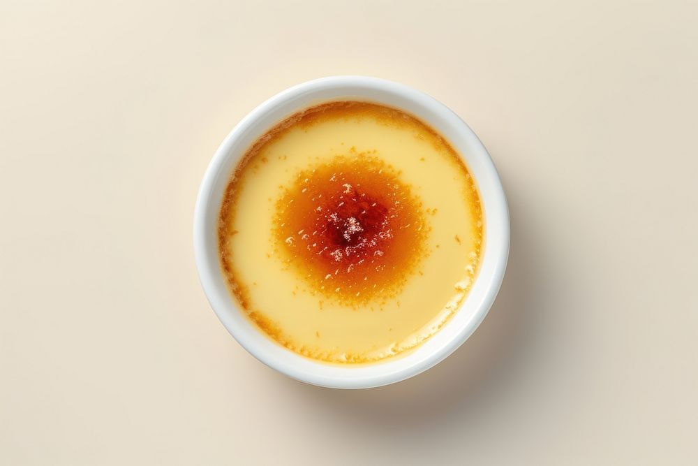 Creme Brulee coffee food refreshment. AI generated Image by rawpixel.