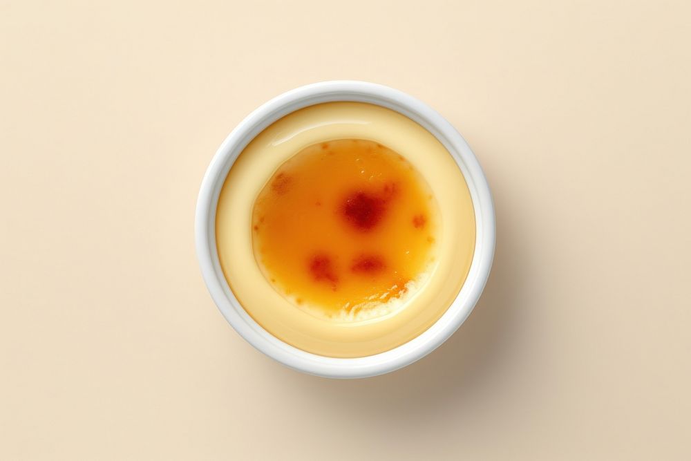 Creme Brulee refreshment freshness crockery. AI generated Image by rawpixel.