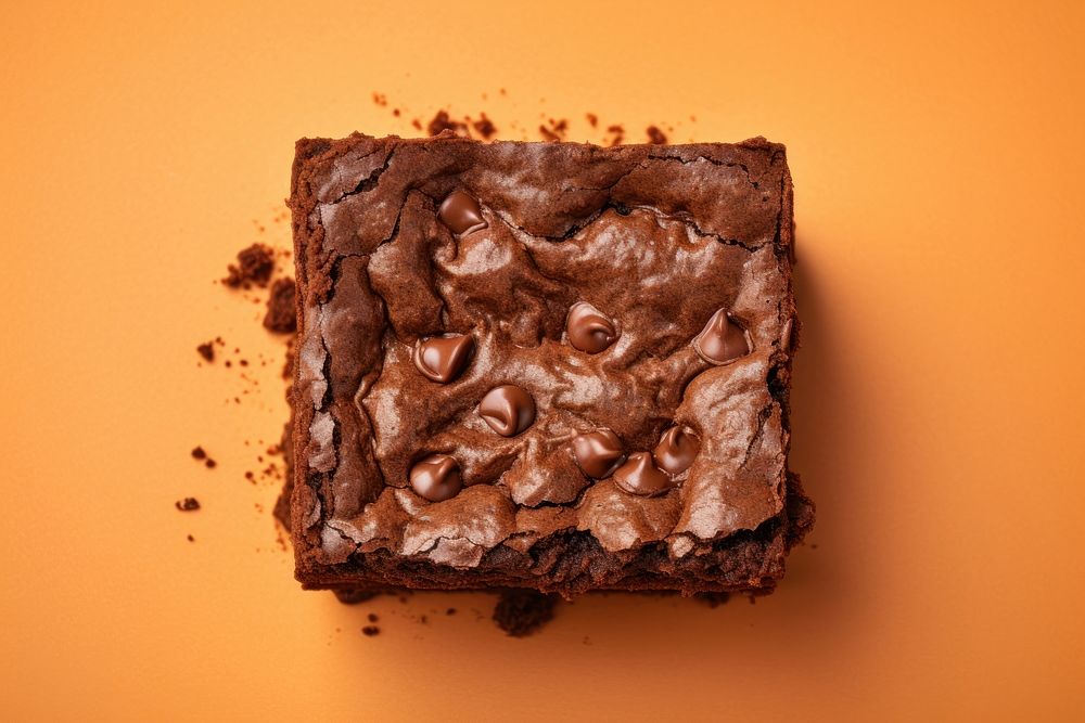 Brownie chocolate dessert food. AI generated Image by rawpixel.