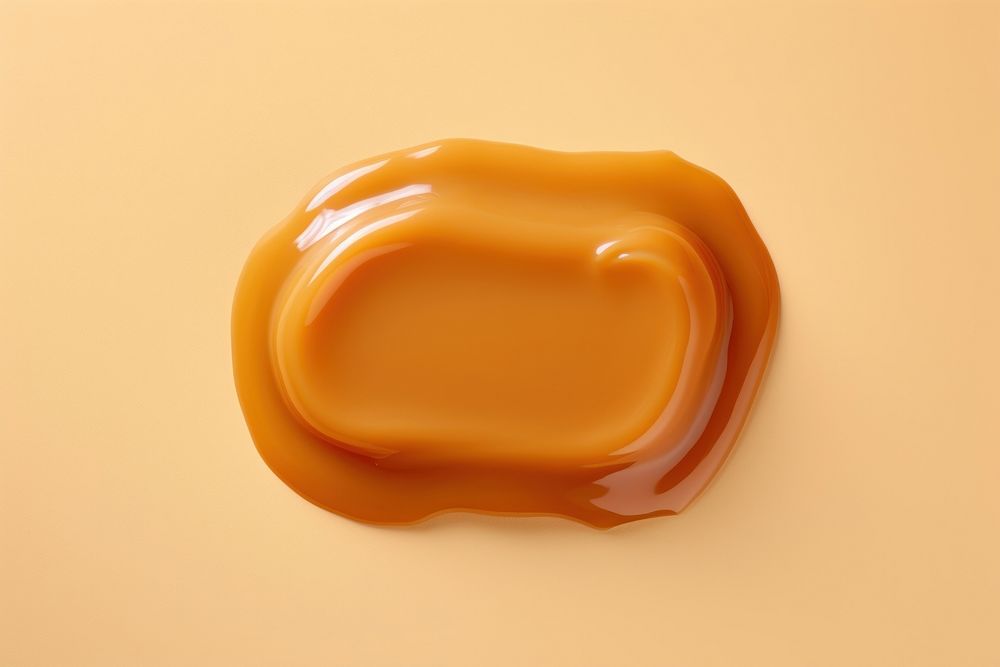 Caramel brown dessert yellow. AI generated Image by rawpixel.