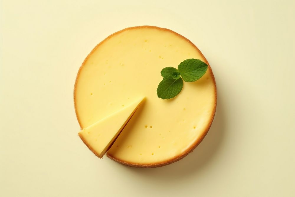 Cheese cake cheesecake dessert yellow. AI generated Image by rawpixel.