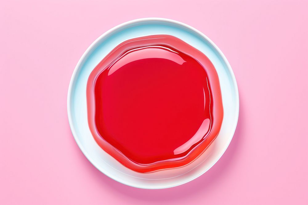 Jelly plate refreshment tableware. AI generated Image by rawpixel.
