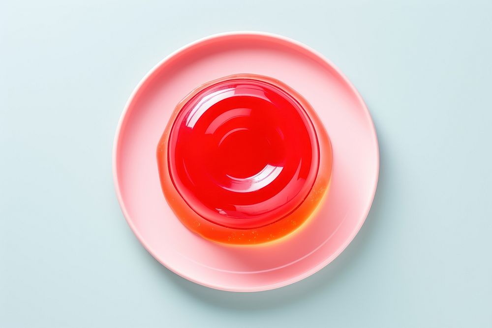 Jelly plate food refreshment. AI generated Image by rawpixel.