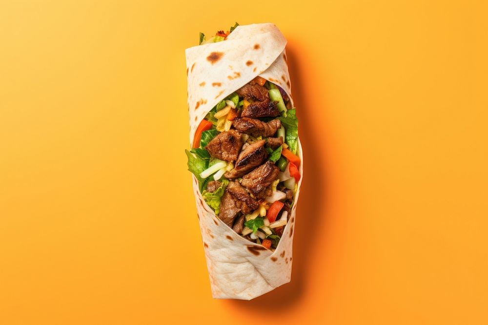 Delicious kebab bread food meat. AI generated Image by rawpixel.