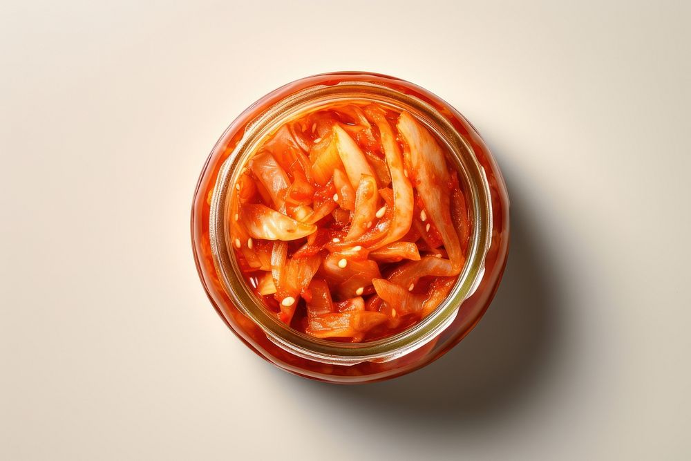 Delicious kimchi food jar preserves. AI generated Image by rawpixel.
