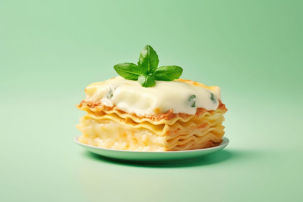 Delicious lasagna dessert cream pasta. AI generated Image by rawpixel.