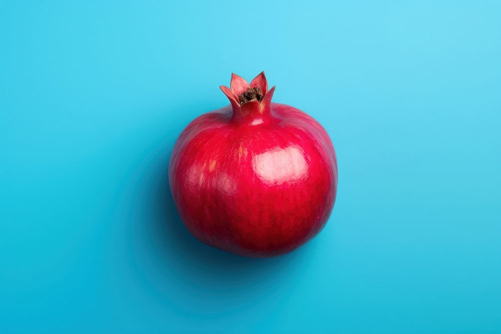 Pomegranate apple fruit plant. AI generated Image by rawpixel.