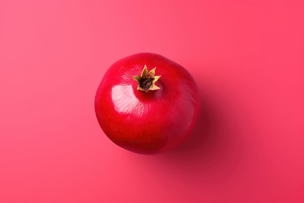 Pomegranate apple fruit plant. AI generated Image by rawpixel.