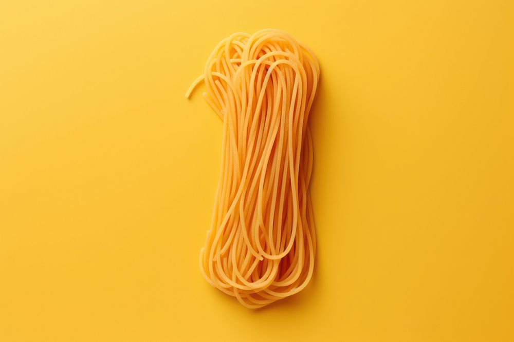 Delicious spaghetti yellow electricity vermicelli. AI generated Image by rawpixel.