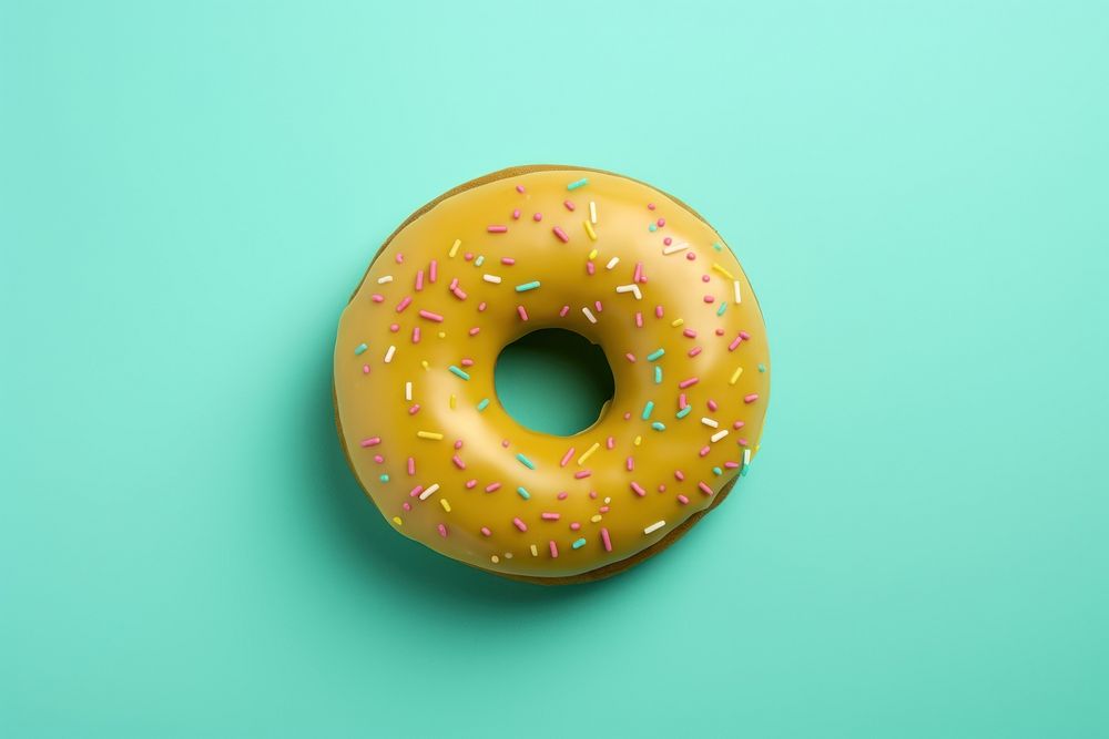Doughnut donut food confectionery. AI generated Image by rawpixel.