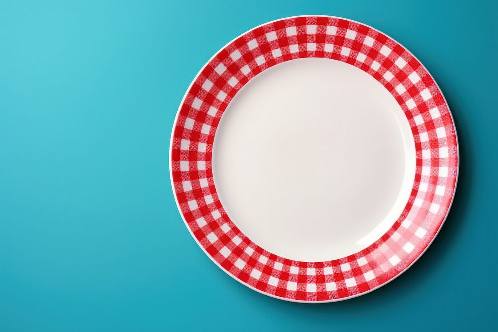 Empty a plate pattern food meal. AI generated Image by rawpixel.