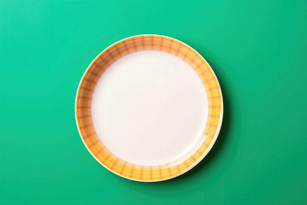 Empty a plate pattern tableware porcelain. AI generated Image by rawpixel.
