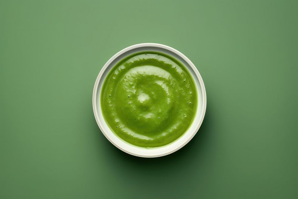 Green Thai Seafood Sauce green sauce bowl. AI generated Image by rawpixel.