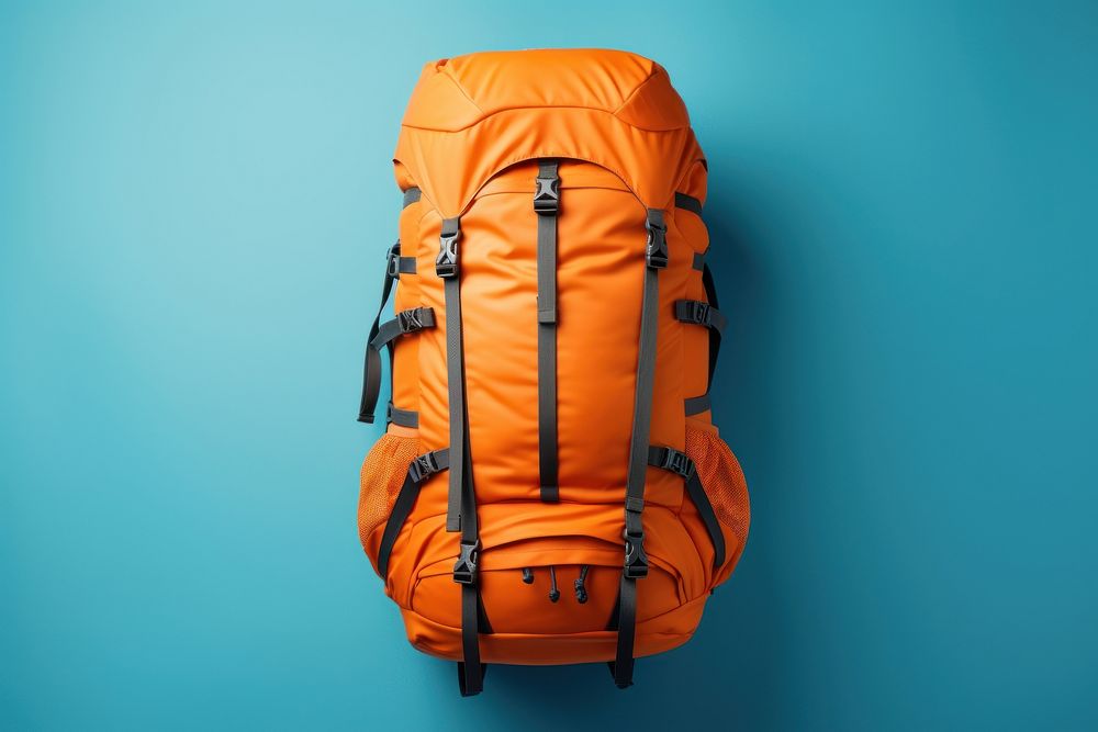 Hiking bag backpack luggage organization. AI generated Image by rawpixel.