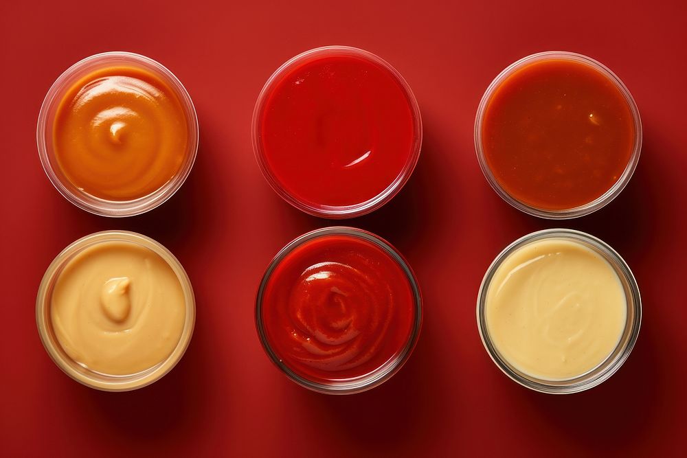 Condiment sauce food red. AI generated Image by rawpixel.