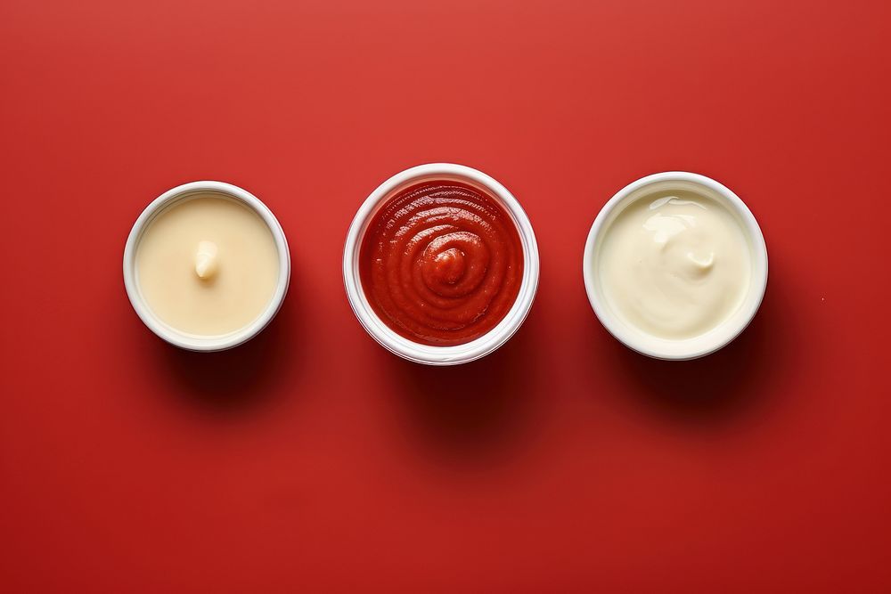 Condiment cream food red. AI generated Image by rawpixel.