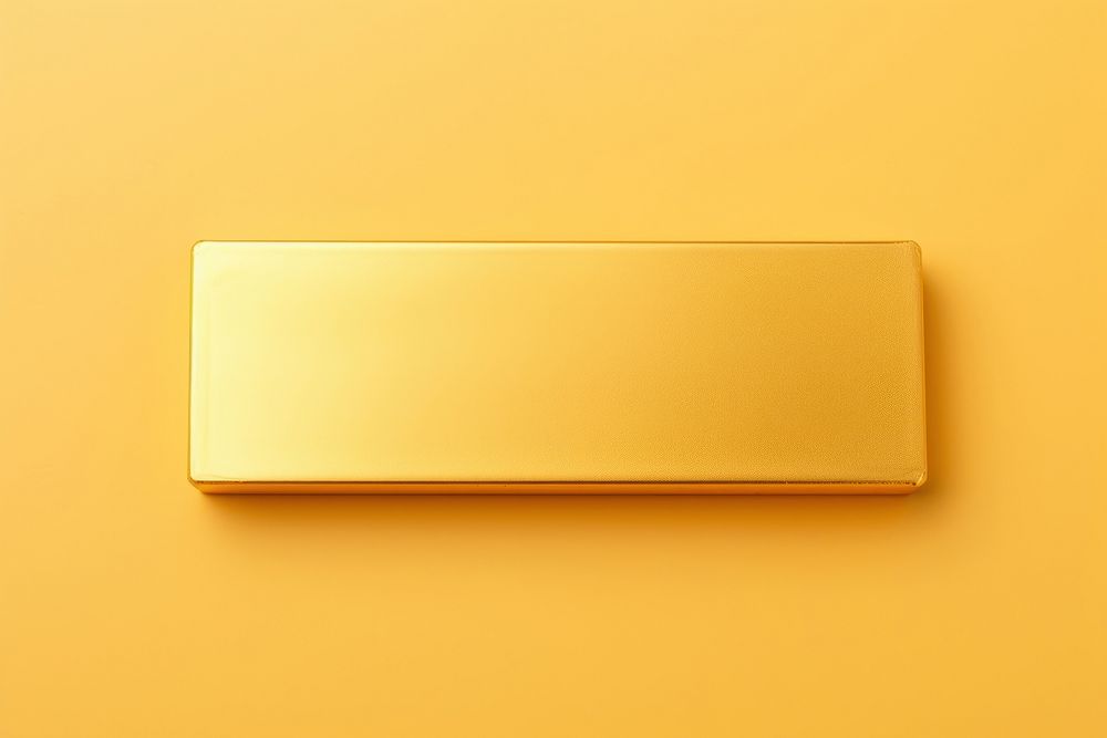 Gold bar yellow technology rectangle. AI generated Image by rawpixel.