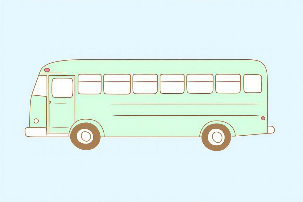 Bus car vehicle minibus. AI generated Image by rawpixel.