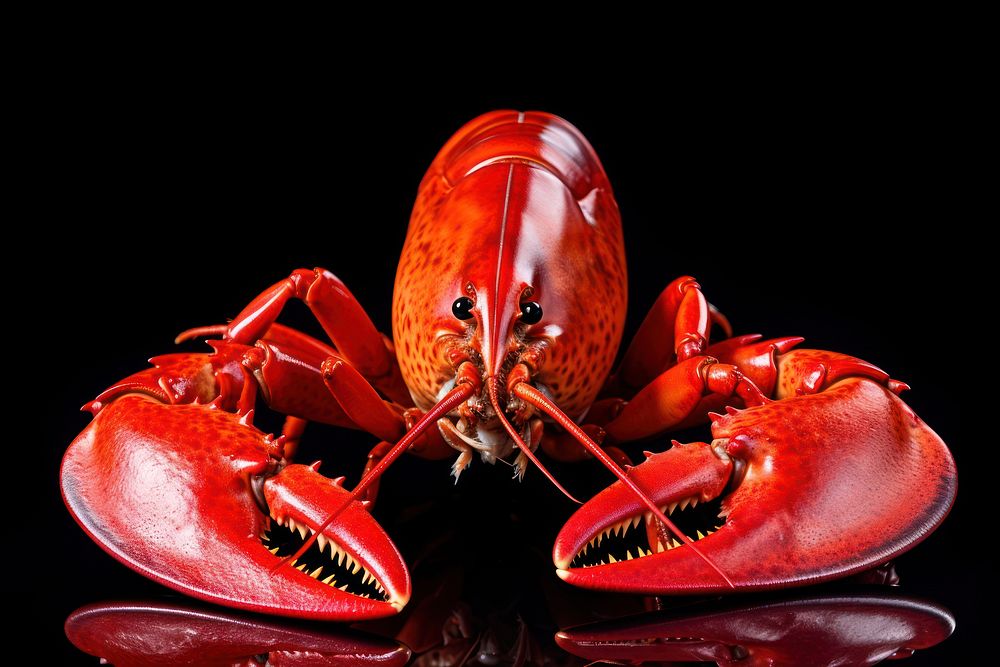 Lobster cooked 4 legs seafood animal invertebrate. AI generated Image by rawpixel.
