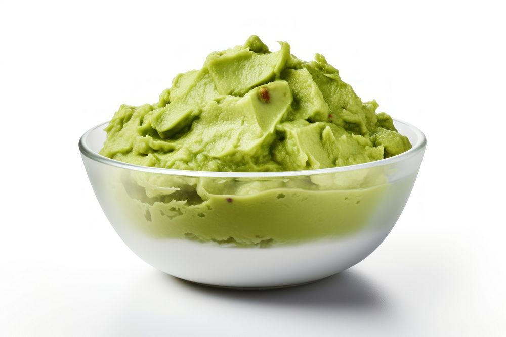 Mashed avocado guacamole dessert food. AI generated Image by rawpixel.
