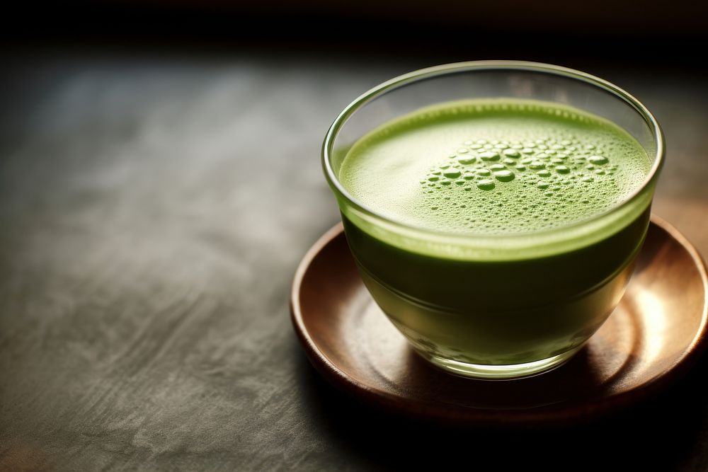 Matcha green tea drink juice cup. AI generated Image by rawpixel.