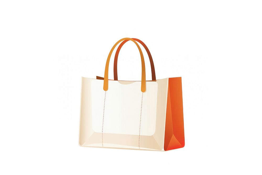 Tote bag handbag white background accessories. AI generated Image by rawpixel.