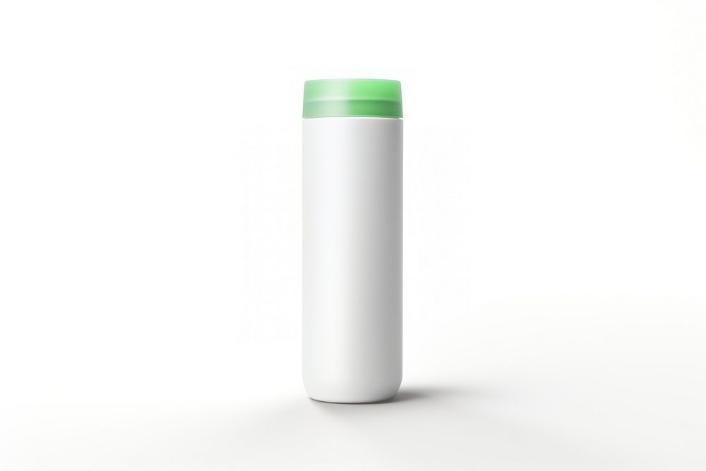 Bottle cylinder white background drinkware. AI generated Image by rawpixel.