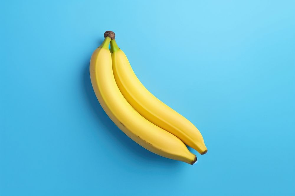 Delicious banana fruit plant blue. AI generated Image by rawpixel.