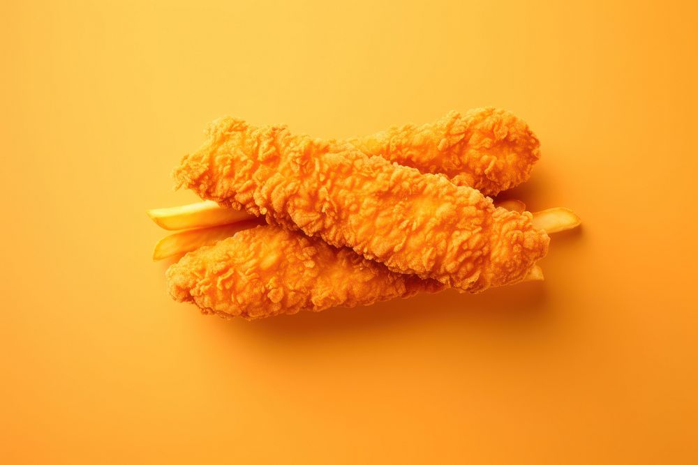 Crispy chicken fries yellow vegetable freshness. AI generated Image by rawpixel.