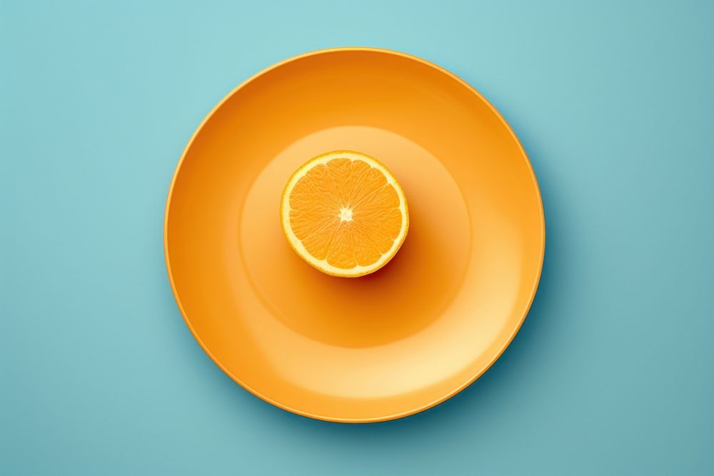 Plate grapefruit food refreshment. AI generated Image by rawpixel.