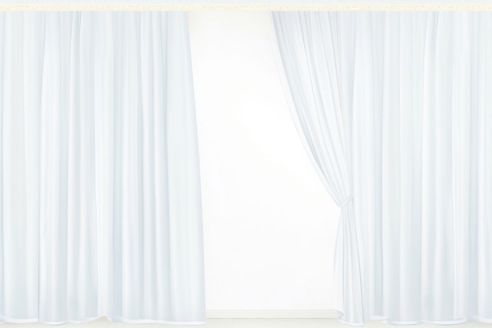 Painting of white curtain border backgrounds transparent elegance. AI generated Image by rawpixel.