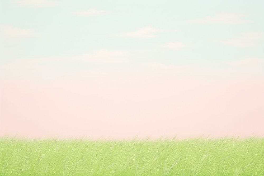 Painting of grass border backgrounds outdoors horizon. AI generated Image by rawpixel.