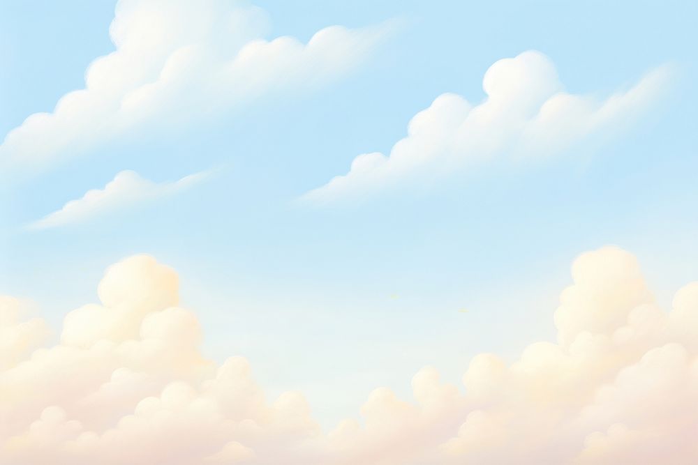 Painting of sky border backgrounds outdoors nature. AI generated Image by rawpixel.