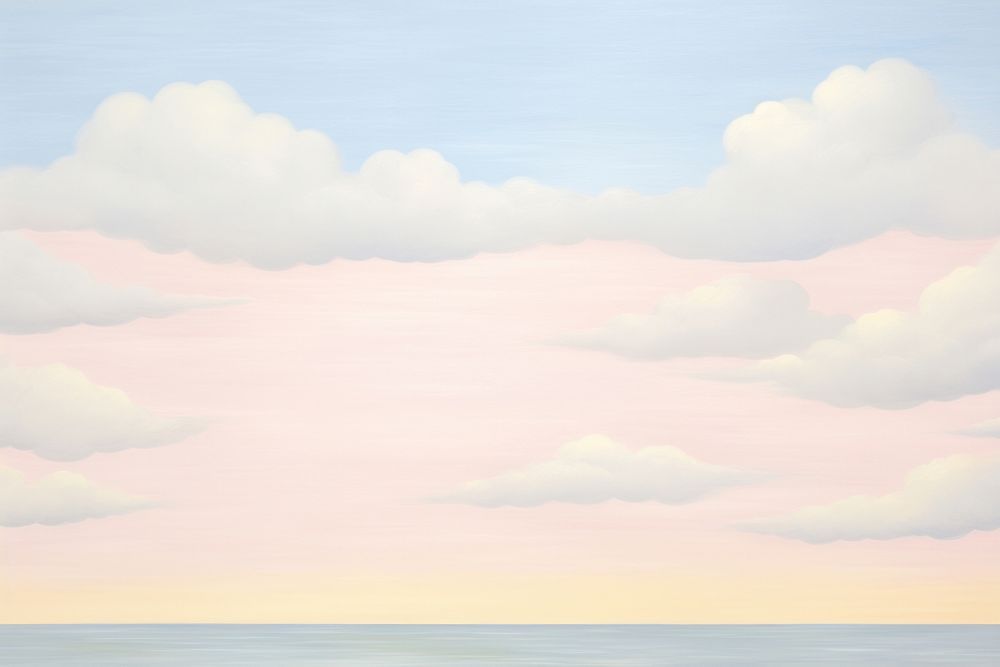 Painting of sky border backgrounds outdoors horizon. AI generated Image by rawpixel.