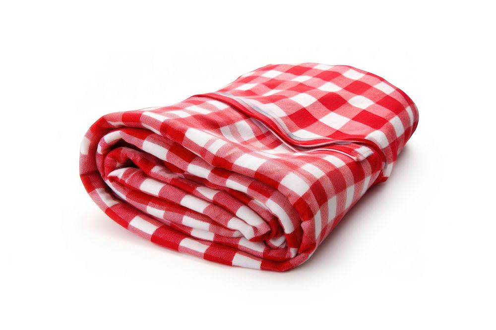 Picnic blanket white background tablecloth textile. AI generated Image by rawpixel.