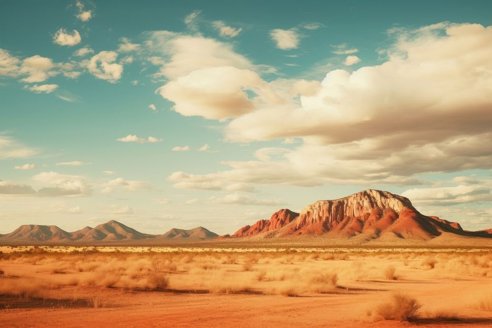 Arizona desert hills landscape outdoors nature. AI generated Image by rawpixel.