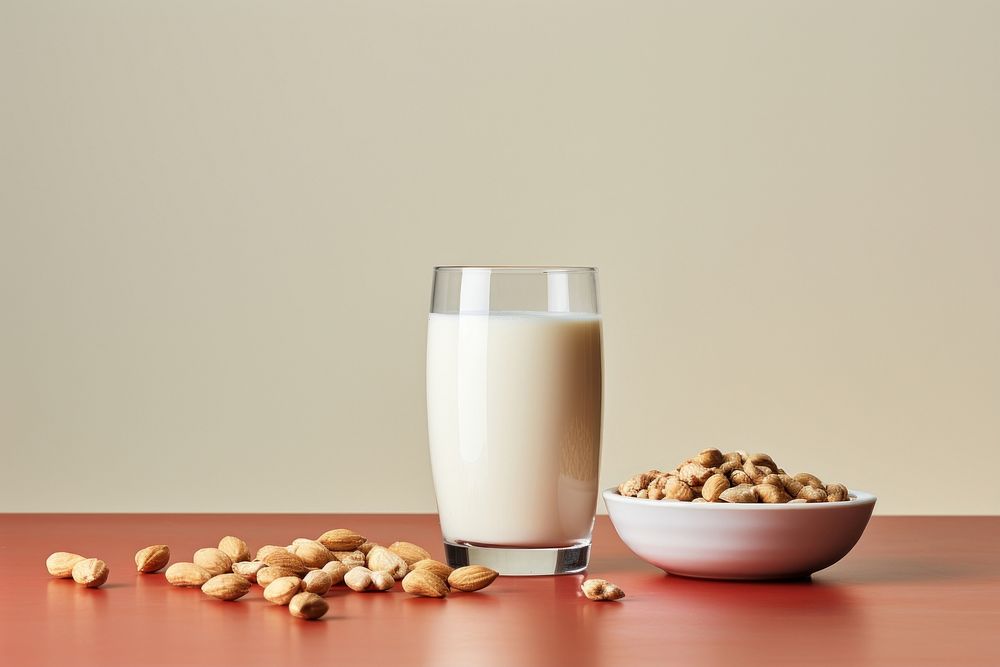Cereal with milk dairy food bowl. AI generated Image by rawpixel.