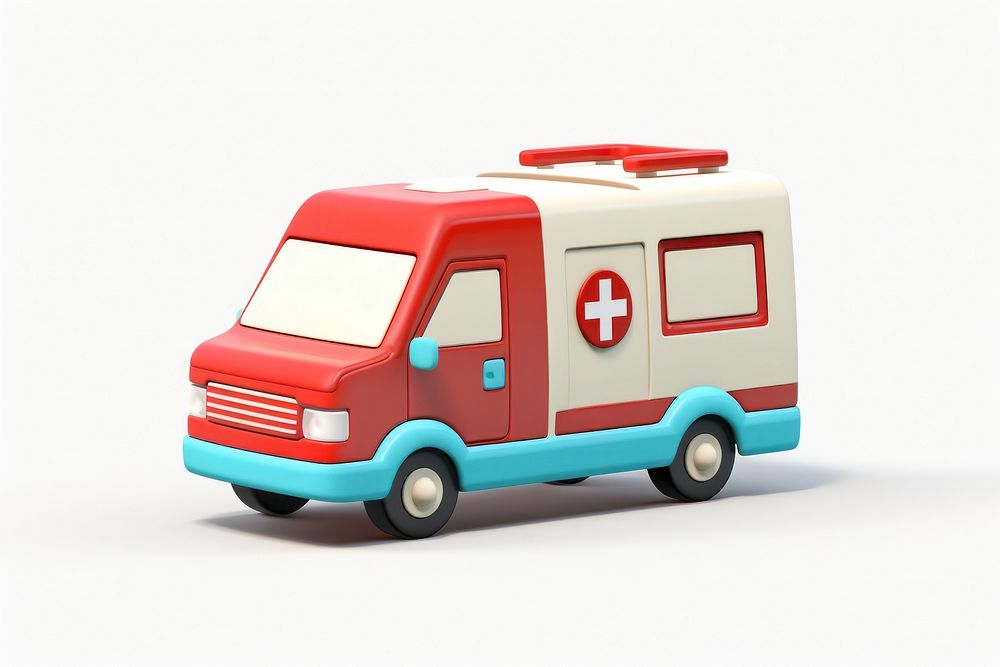Ambulance vehicle van car. AI generated Image by rawpixel.