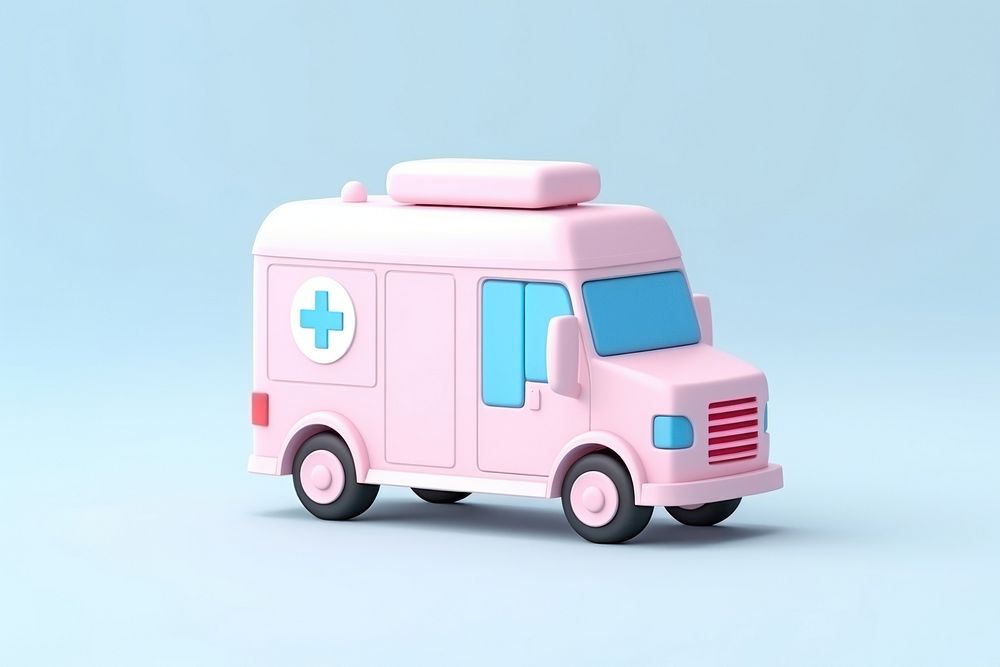 Ambulance vehicle van transportation. AI generated Image by rawpixel.